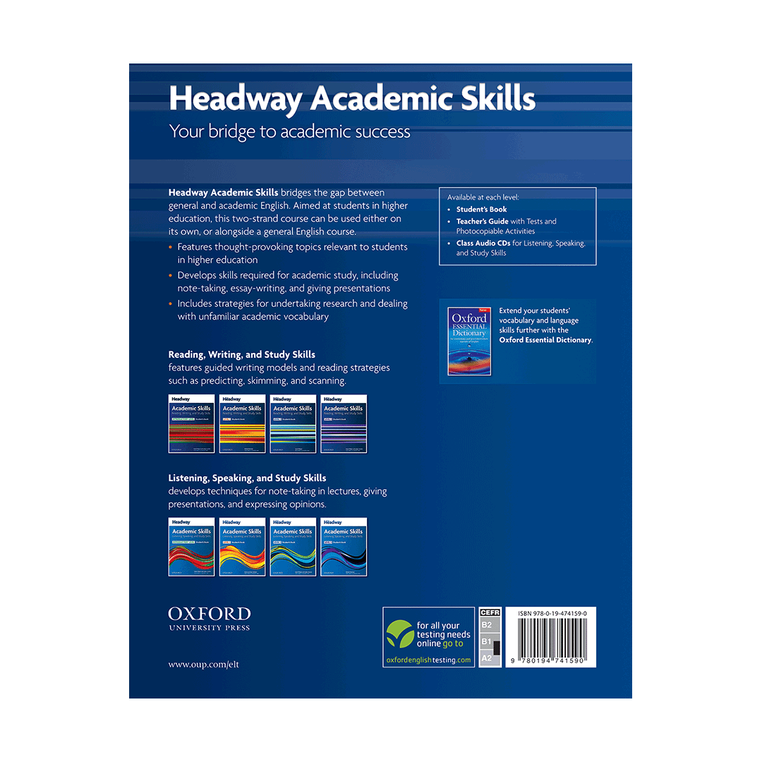 کتاب هدوی آکادمیک اسکیلز Headway Academic Skills 1 Reading and Writing