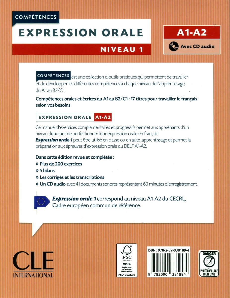 Expression orale 1 - Niveaux A1/A2- 2eme edition